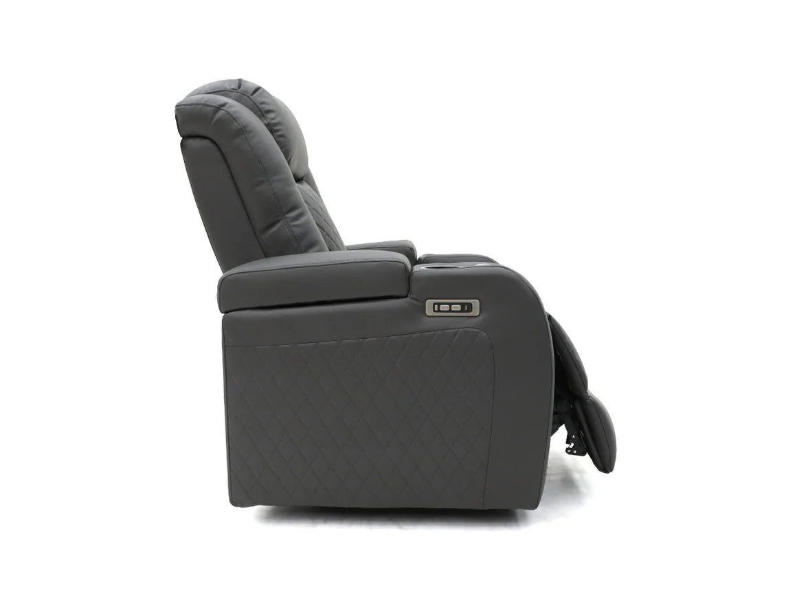 Tech 8 Smart Grey Electric Recliner Armchair
