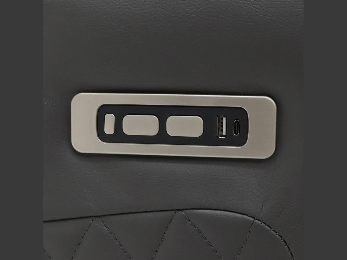 Tech 8 Smart Grey Electric Recliner Armchair